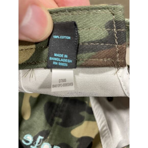 Camouflage District Baseball Cap Distressed DT600-Soul Sisters, Adjustable Hat - Picture 7 of 7